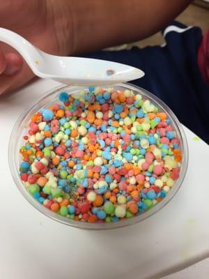 Rainbow dippin' dots without dairy