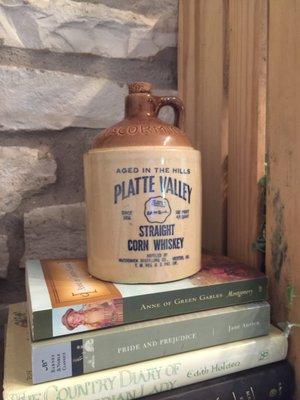 Old whiskey jug found at Jeans Antique Mall