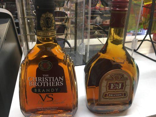 Christian brothers and E&J just for $9.99. It's a good deal for 750ml bottle. Never pay more then the $9.99.