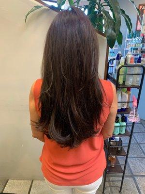 Thank you Rachel you cut my hair ‍ to look  prettier on my Birthday  I will recommend this place