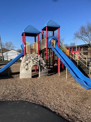 The Forest View Park has well-maintained playground equipment for kids of all ages.