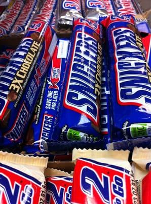 A wide array of Snickers....