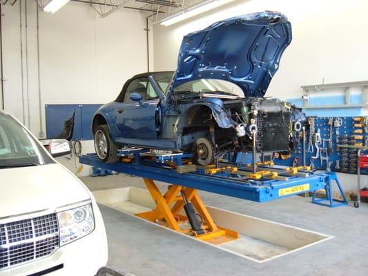 bmw z3m set up for chassis measurements