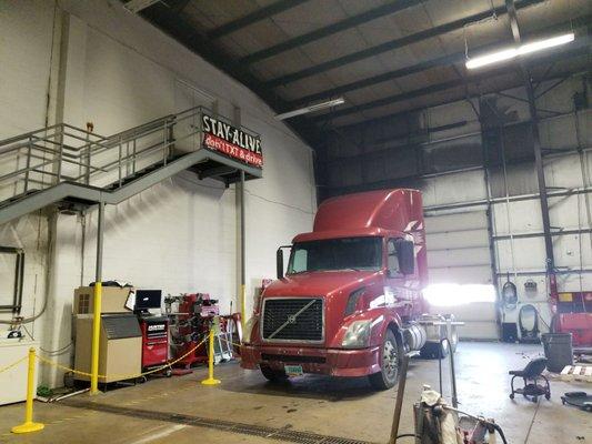 Service...we love to service your vehicles. 3 axle alignment DOT PM Brakes Wheel Seals Diagnostic