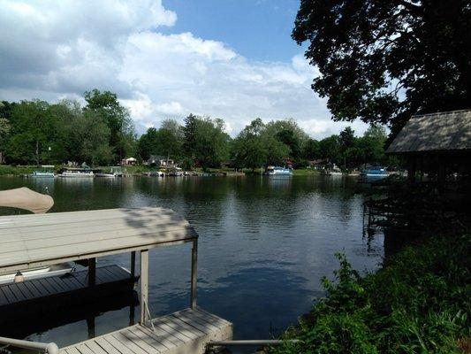 River from the dock