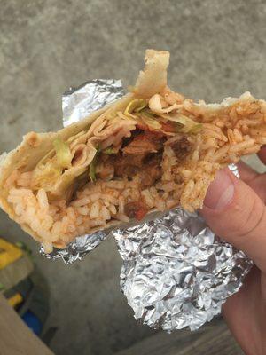 The cowboy wrap with no cheese