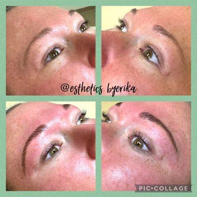 Eyebrow and lash combo - Lash lift and tint - Brow Lamination, Tint, and Wax