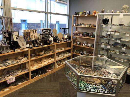 There is a great selection of jewelry within the stone/crystal section. Most of the jewelry is locally made.