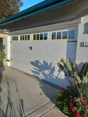 Carriage house door with Madison windows