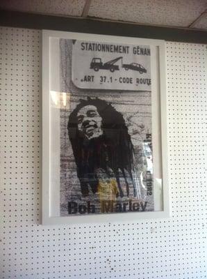 Cool Art Poster Bob Marley by KIM PRISU, Paris 1982 at Rasty City Miramar Florida