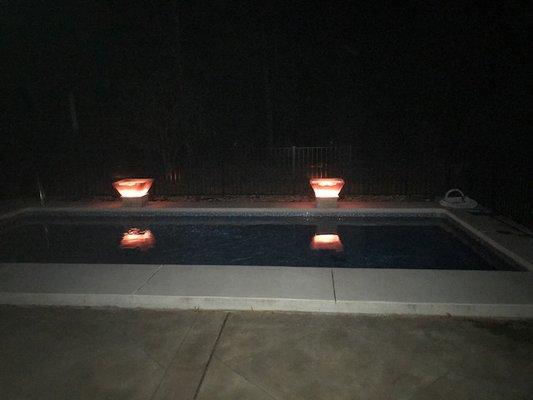 LED water features