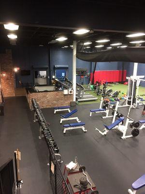 View from above of our fitness area. (Ramsey location)