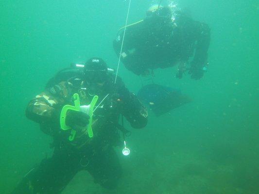 A chilly dive in Jamestown, RI. April 2018