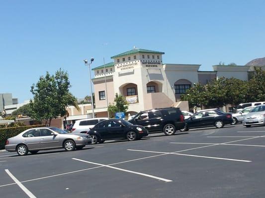 Parking lot near main gate