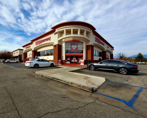 The store, super wide angle.