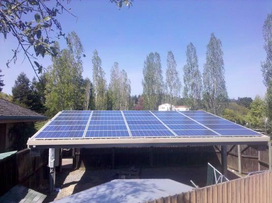 7.2 kw of solar you can park under!