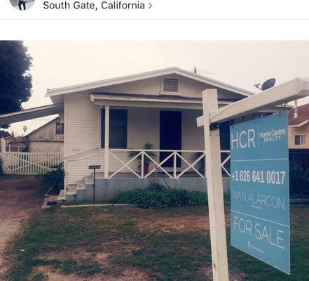 SOLD! Great home for first time buyers in the heart of South Gate. 2Bed 1Bath $260,000