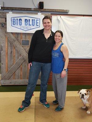 Dr. Tolson, DC (left) and Melissa (right) with Big Blue Strength