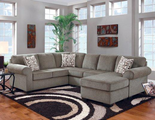 Jesse Cocoa 3 PC Sectional