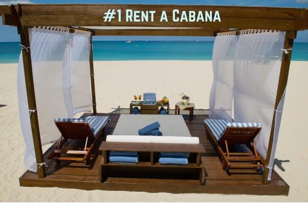 Yes we rent Cabana, Umbrellas and Lounge Chairs Call: 954.648.9649