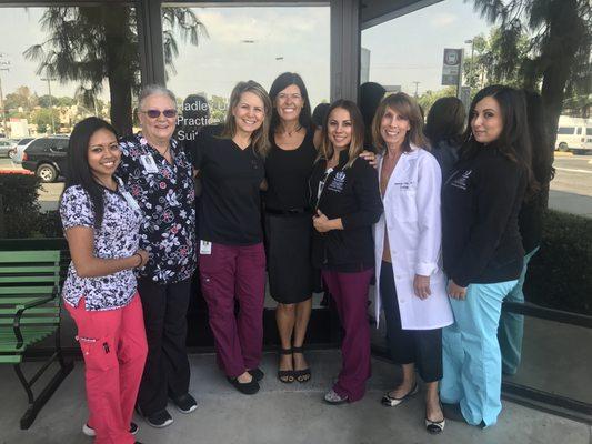 Our female urology team!  From left to right: Christina, Marie, Lisa, Dr. Staack, Nichole, Shannon and Kayla.