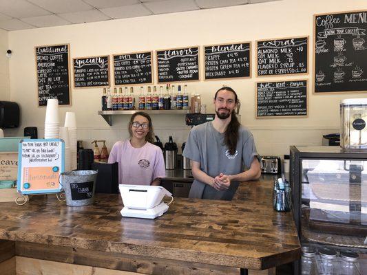 Baristas who not only make great drinks but friendly too