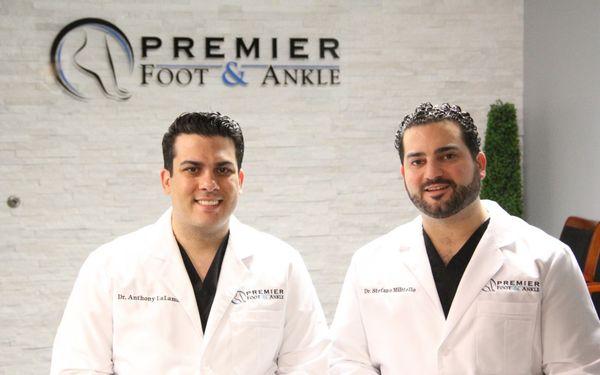 Dr. Anthony LaLama and Dr. Stefano Militello from Premier Foot & Ankle