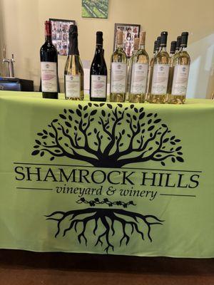 Shamrock Hills 1st Vintage of wines