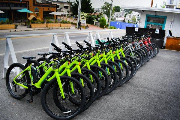 NEW fleet of Ebikes for provincetown bike rentals