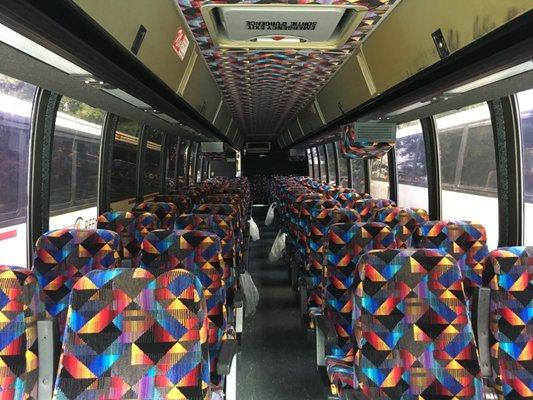 Tour bus interior