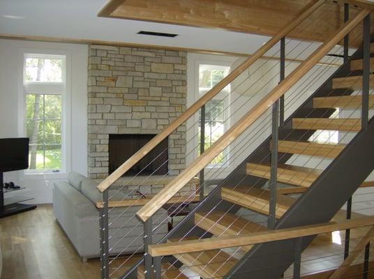 Custom staircase, Walworth County