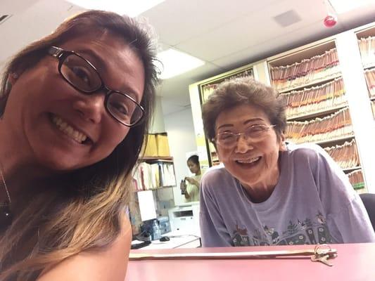 Mrs. Tanaka the humble monarchy of over 60 yrs of ALOHA smile!!!!