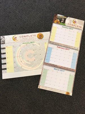 Our annual calendars