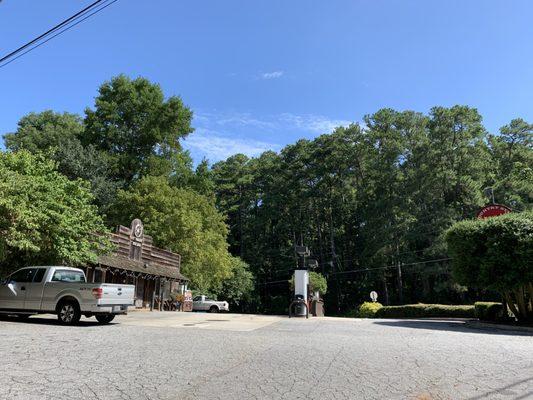 view from the lot (store on the left)