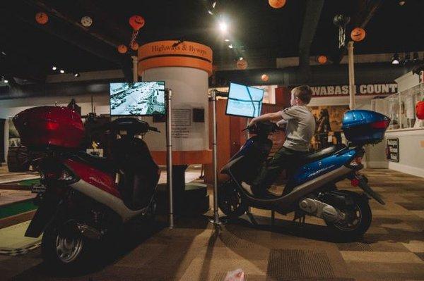 "Drive" through various Wabash County cities on our virtual moped exhibit.