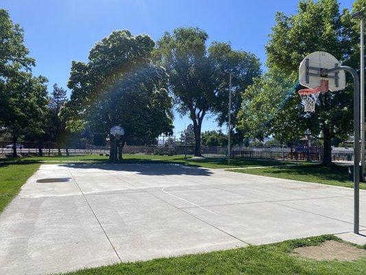 Basketball court.