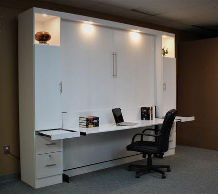 Murphy bed with Stay Level Desk