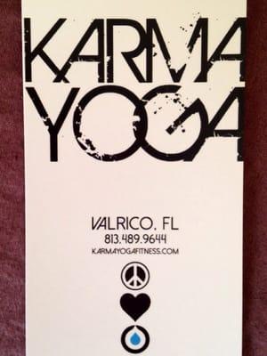 Karma Yoga business card