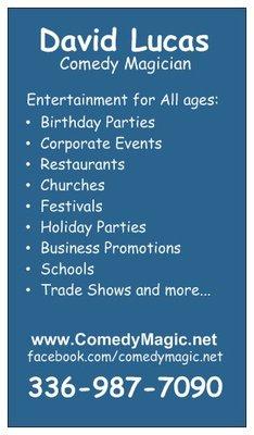 Clean cut and funny entertainment for any event!