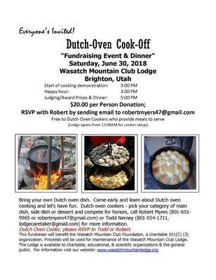 June 30, 2018 fundraiser at the Lodge