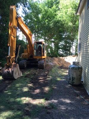 Septic system repairs