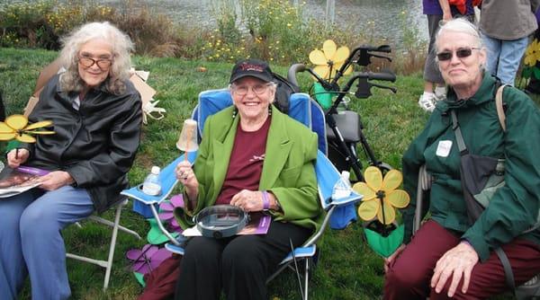 Some of the residents at The Walk to End Alzheimer's event.