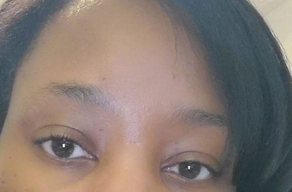 Eyebrow shaping..Before