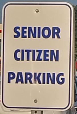 Senior Citizen Parking Sign