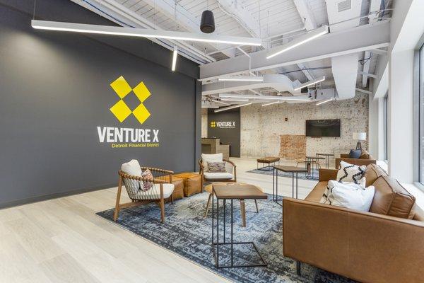 Venture X Detroit lounge