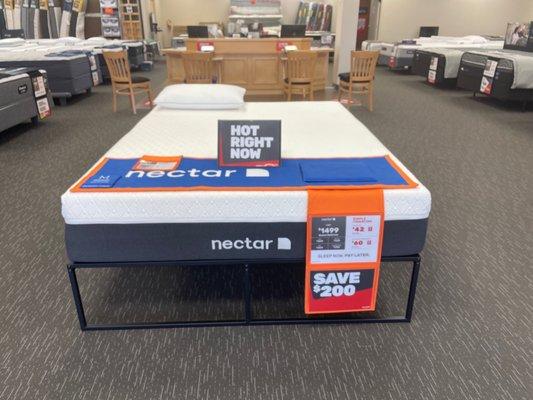 Nectar Mattresses Try it today in Store!