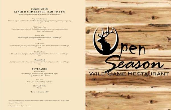 Back of menu-Lunch (starting Aug 15th)