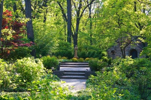 This is our chapel garden