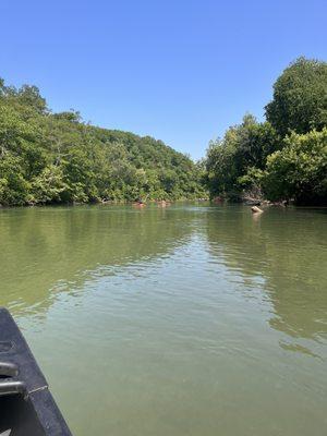 Floating on the Current river in Eminence