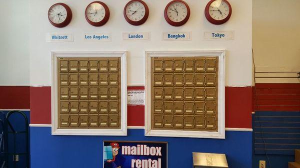 Our postal mailboxes are ready for rent.